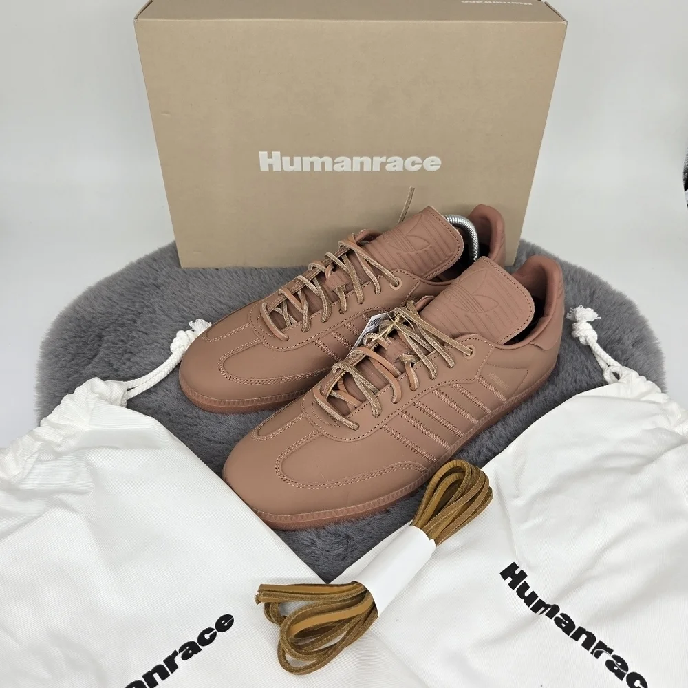 New adidas Pharrell x Samba Human Race 'Terracotta' Men's Shoes Size 9.5